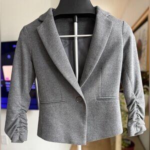 One Button Gray Women's Blazer